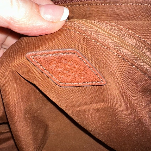 Fossil Colorful Striped Leather Satchel - Picture 15 of 16